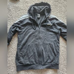 Adidas Black Zip-Up Hoodie